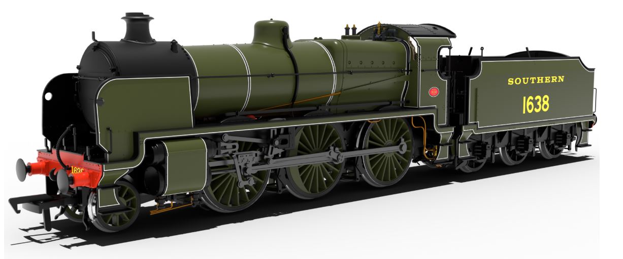 SR U Class No.1638 – SR Lined Olive