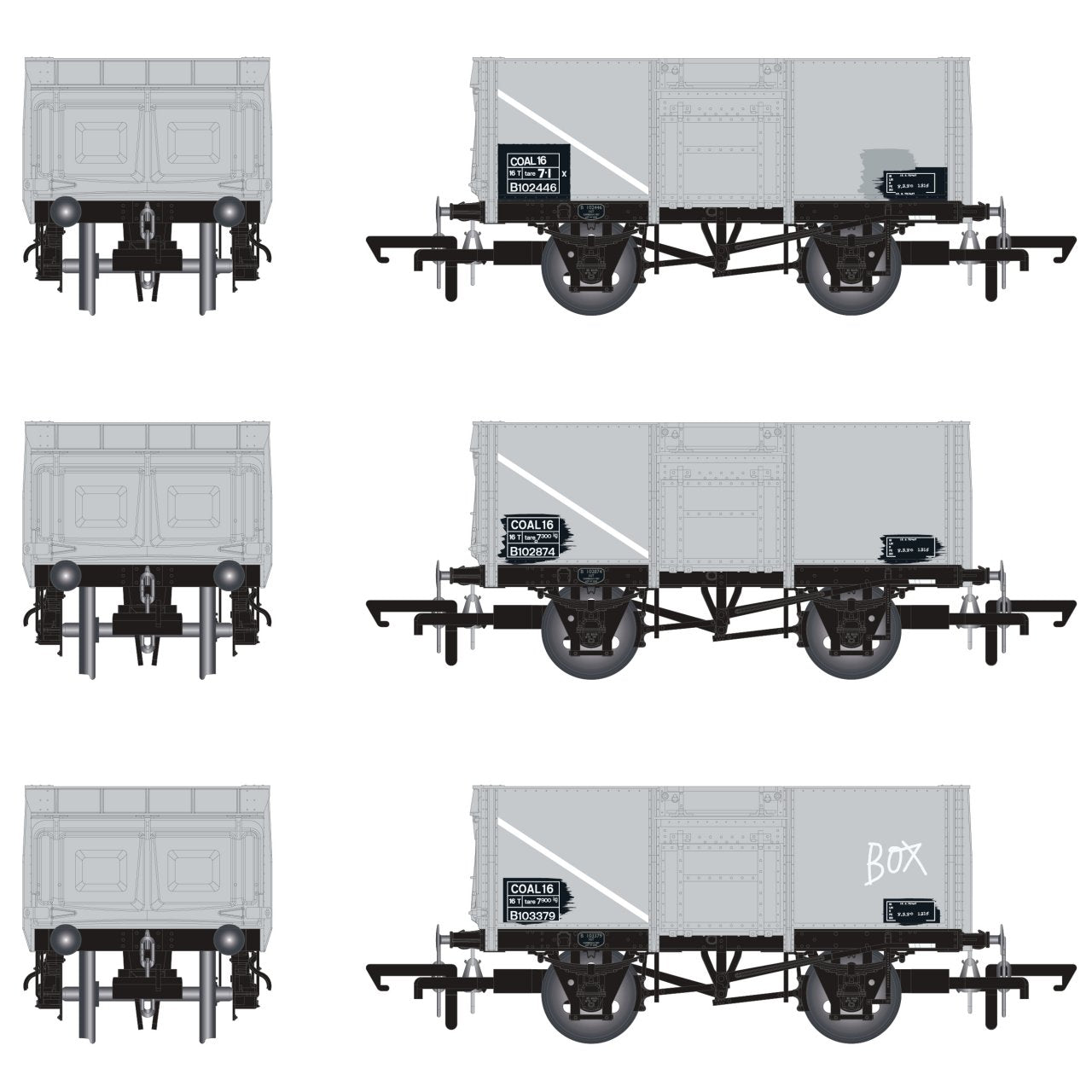 BR 16T Mineral - 1/109 - BR Freight Grey - Pack H