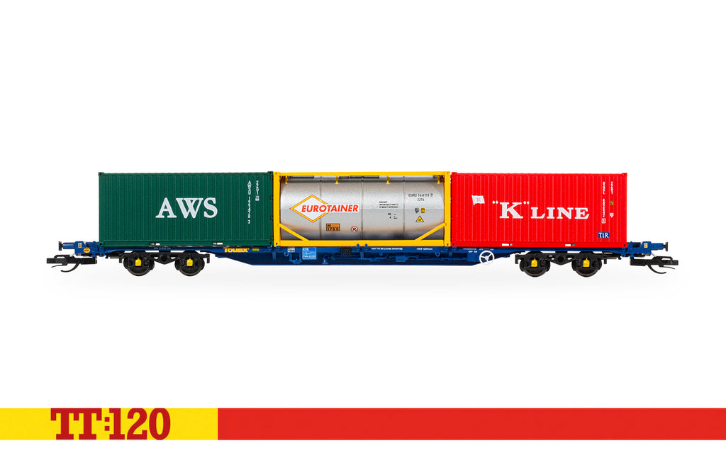 Touax KFA Container Wagon with 3x20 Containers