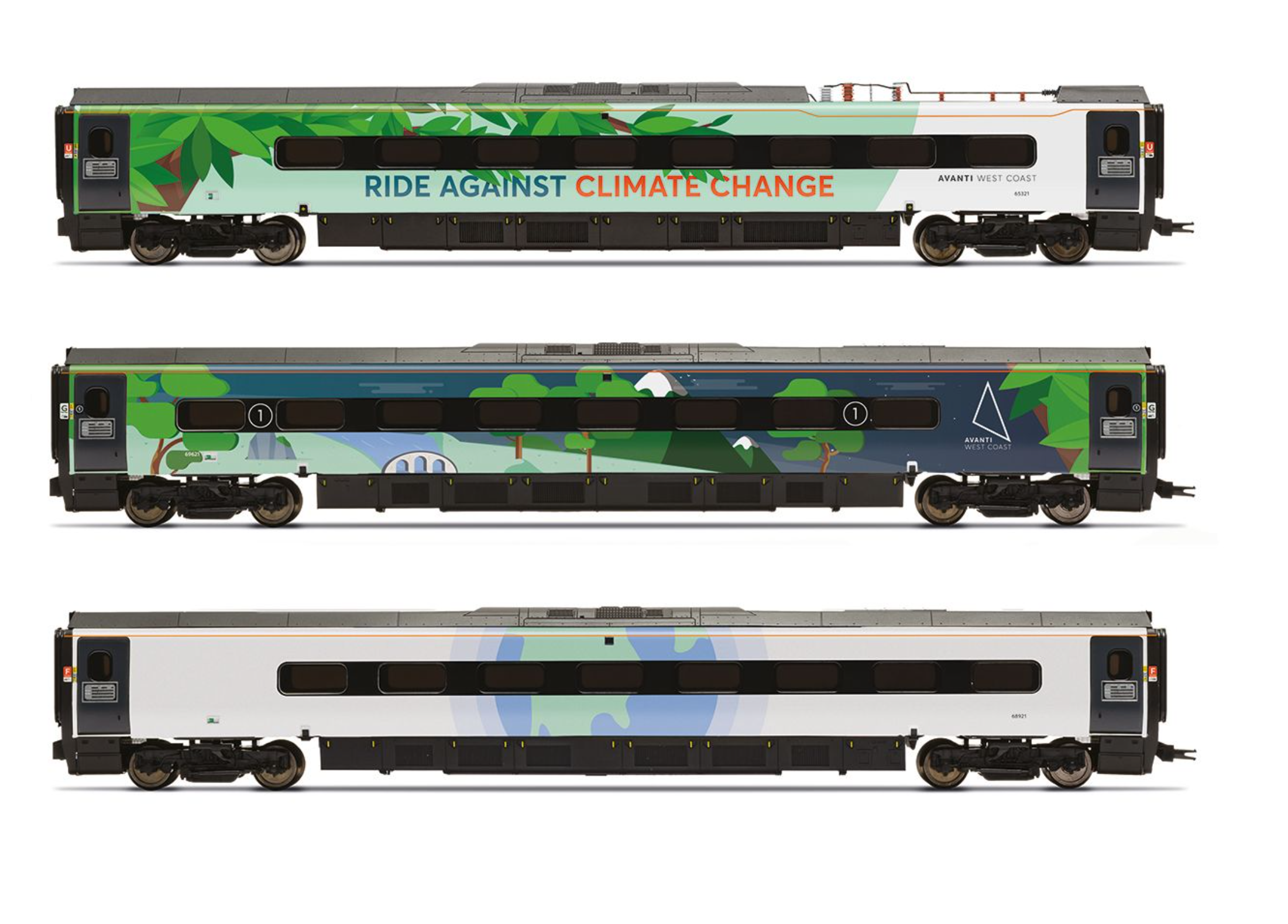 Avanti 390 Climate livery Coaches 69721 69821 69921