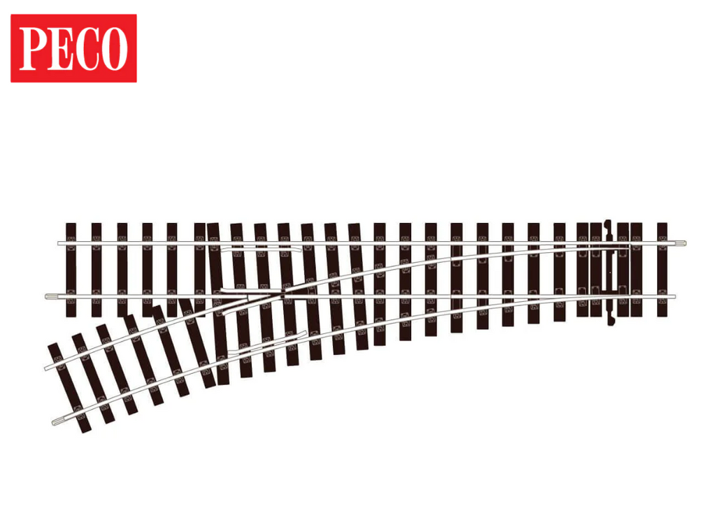 Setrack Left Hand Turnout - Unifrog