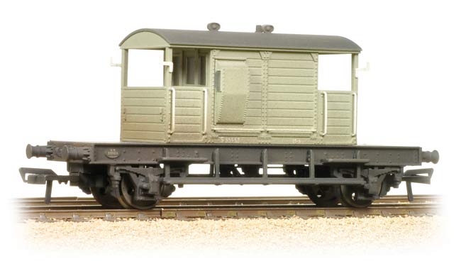 SR 25 Ton Pill Box Brake Van BR Grey Weathered