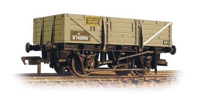 5 Plank China Clay Wagon Without Hood BR Grey