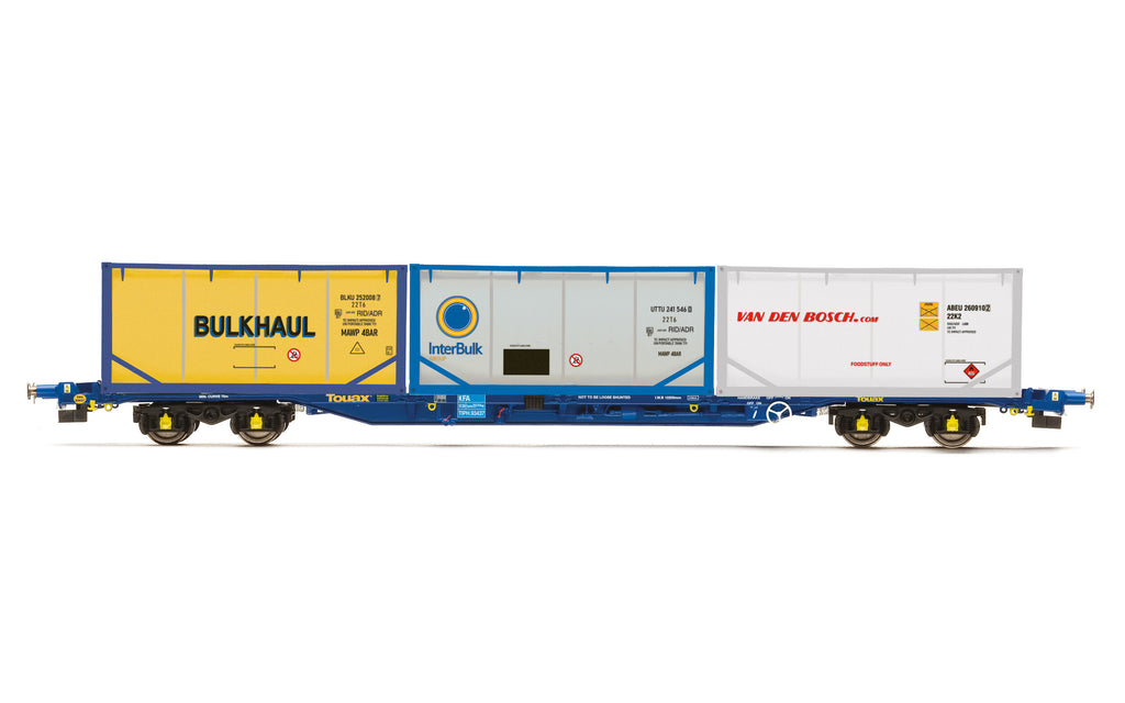 Touax, KFA Container Wagon, with 3 x 20’ Tanktainers